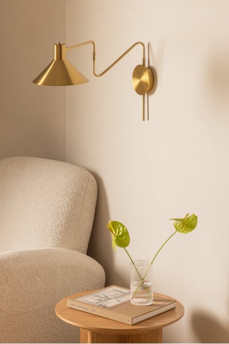 Aplique de pared metalizado Lizz