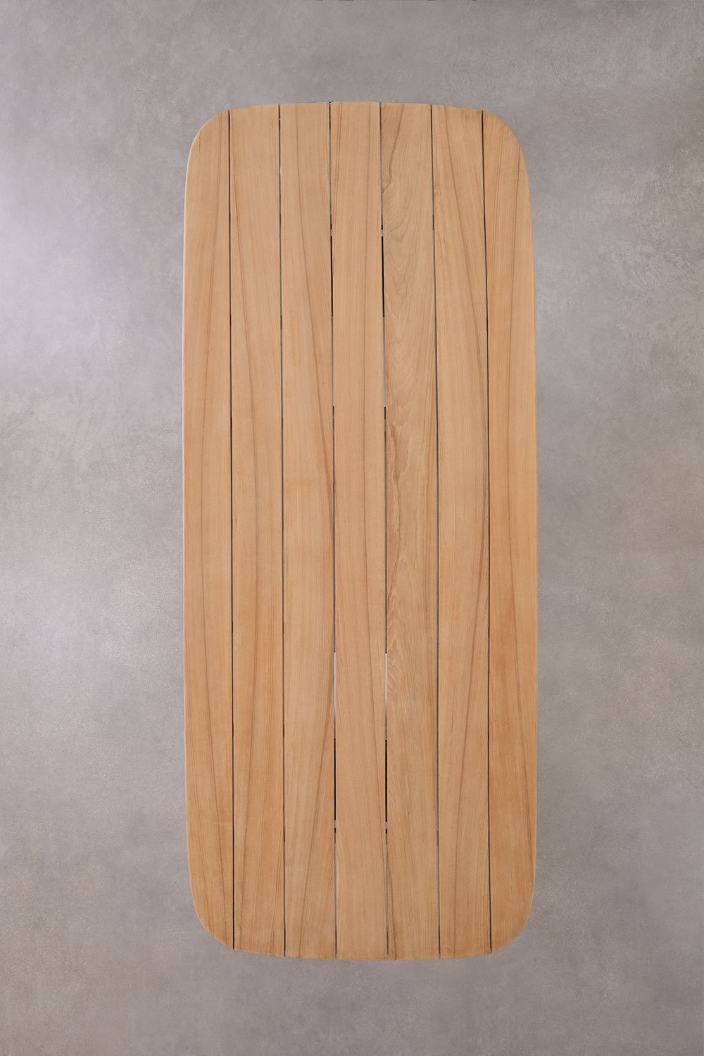 Mesa de jardín en aluminio y madera de teca Inkeri, imagen de galería 7