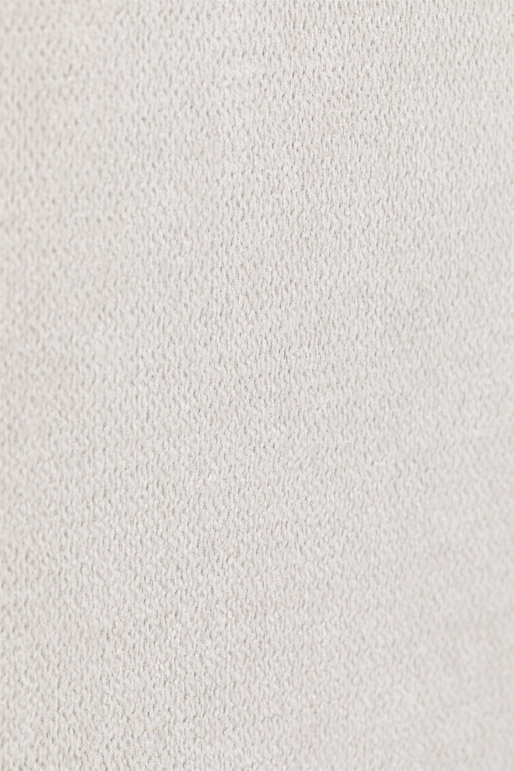 Cama para colchón 140x190 cm con canapé abatible tapizada en chenilla blanco roto Lorea, imagen de galería 7