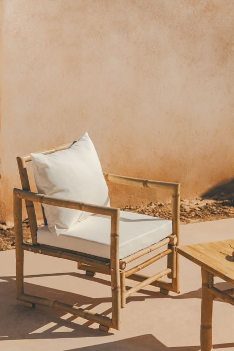 Sillón de jardín en bambú Livayna