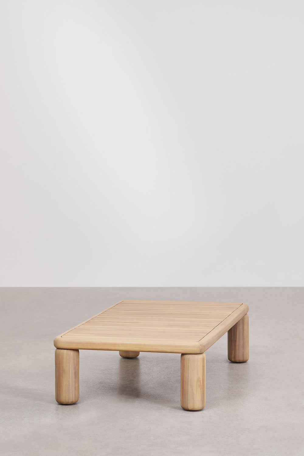 Mesa de centro rectangular 115x70 cm en madera de acacia Ioanis, imagen de galería 2