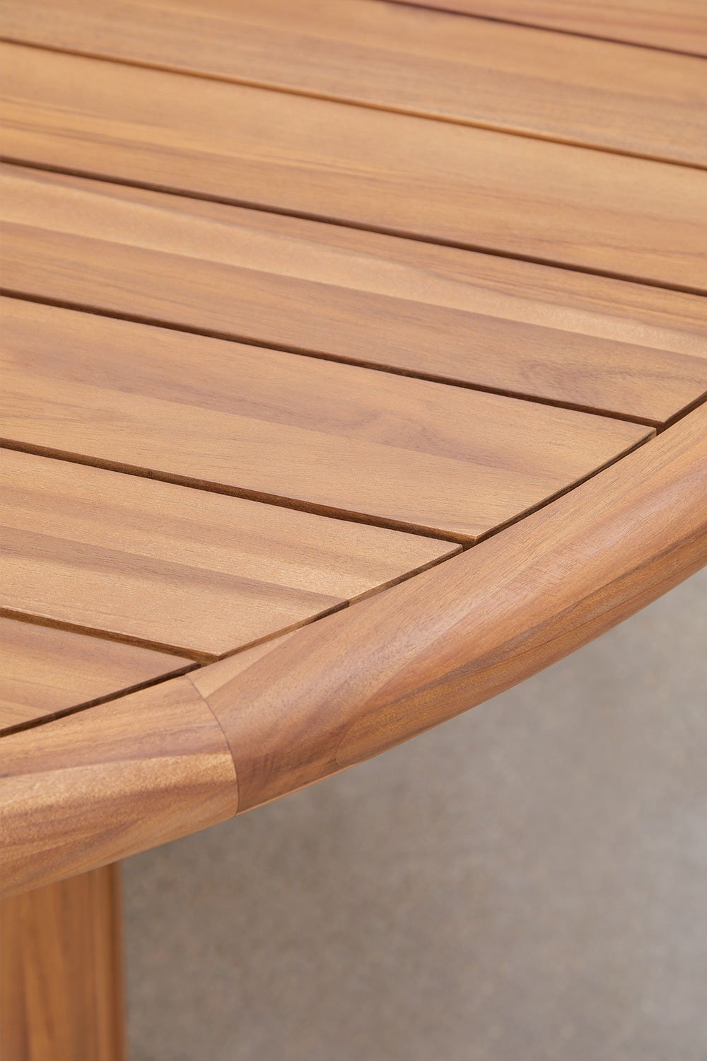 Mesa redonda de comedor en madera de acacia Danara, imagen de galería 2