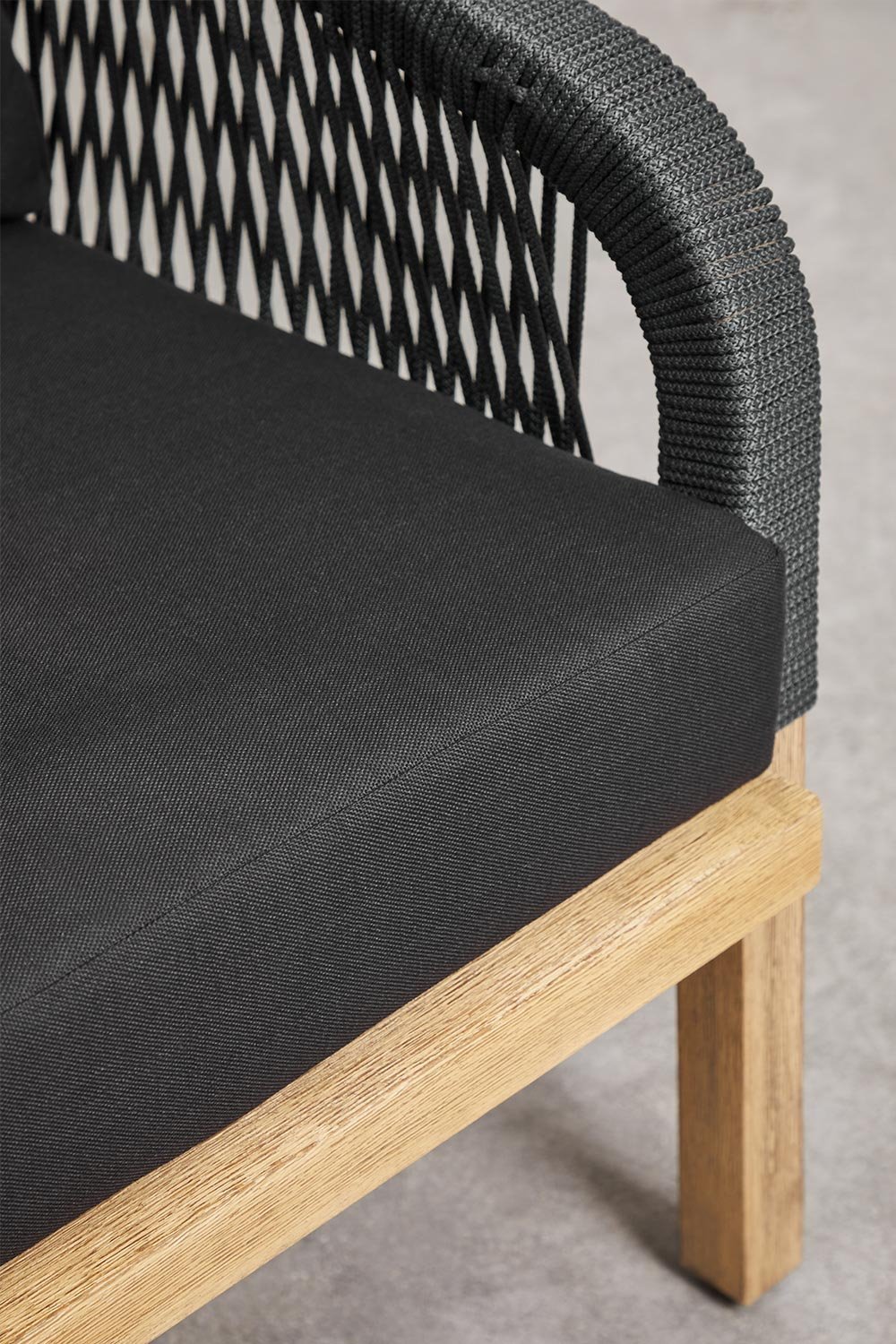 Sillón de jardín en madera de acacia Dubai, imagen de galería 6