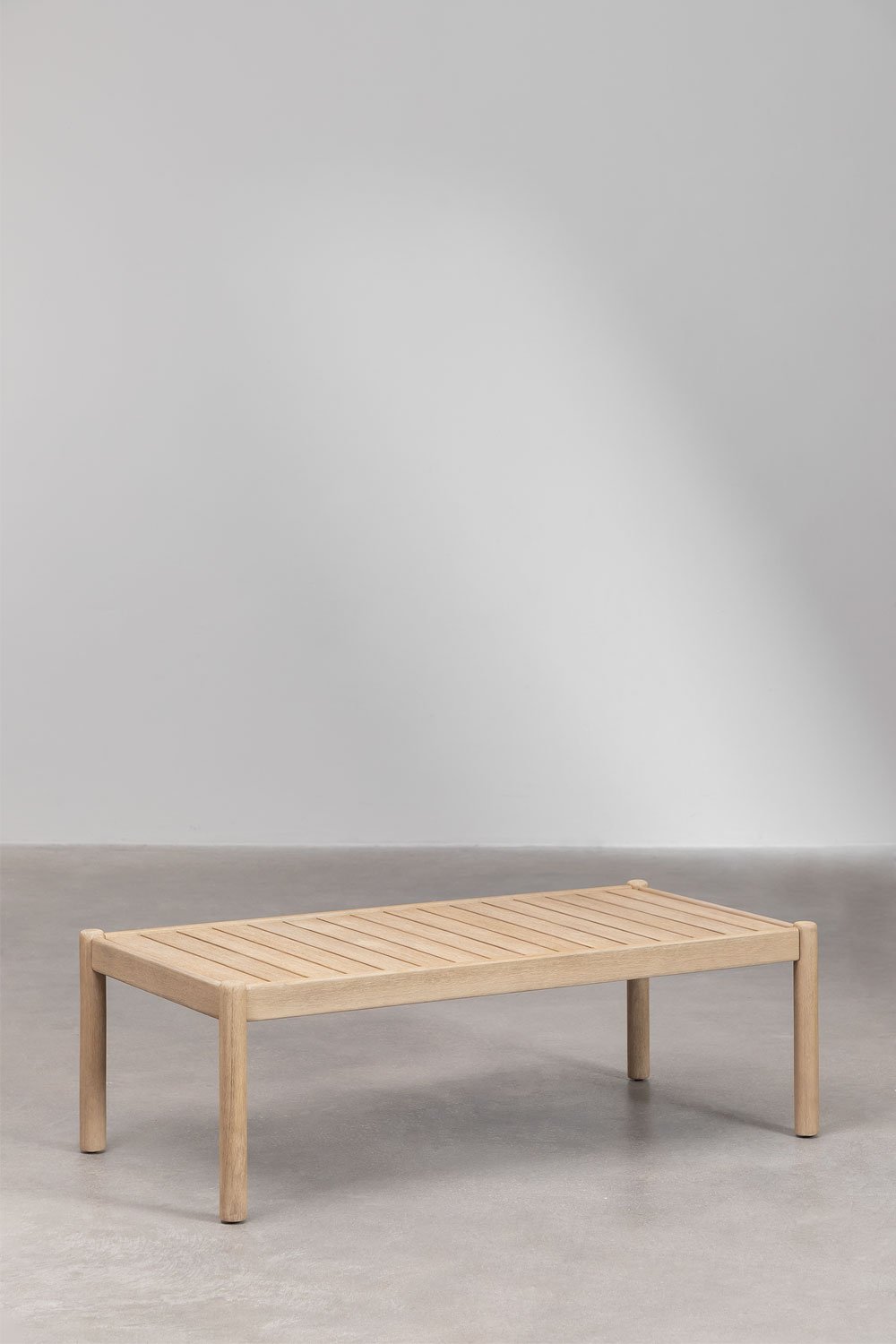 Mesa de centro rectangular (120x60 cm) en madera de acacia Karvia, imagen de galería 1