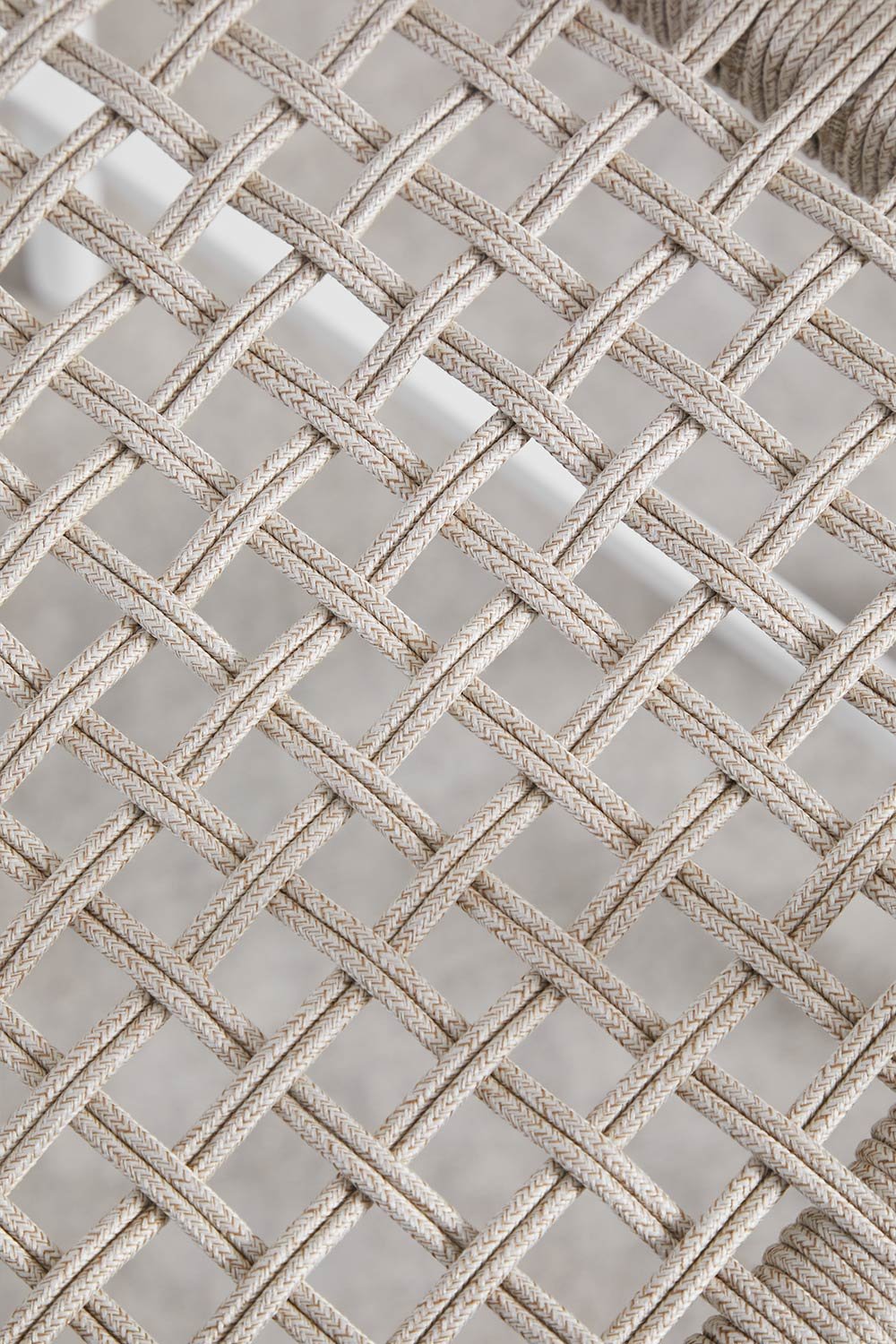 Pack de 2 taburetes altos de jardín con reposabrazos en aluminio y cuerda trenzada Nediam, imagen de galería 8