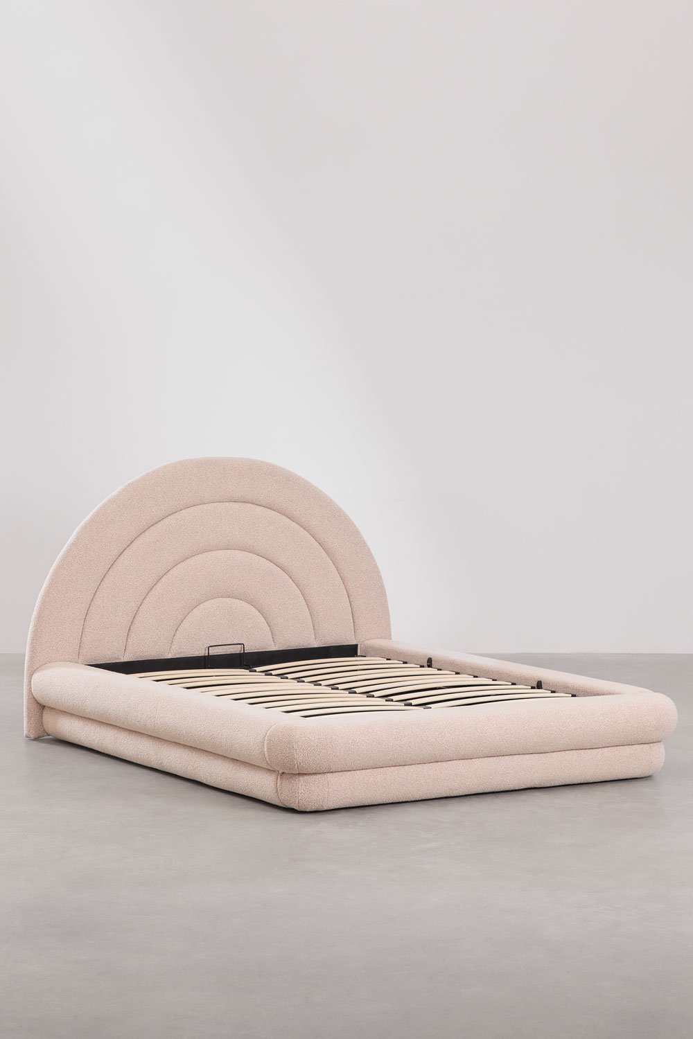 Cama con canapé abatible en tela bouclé Borzensi  , imagen de galería 1