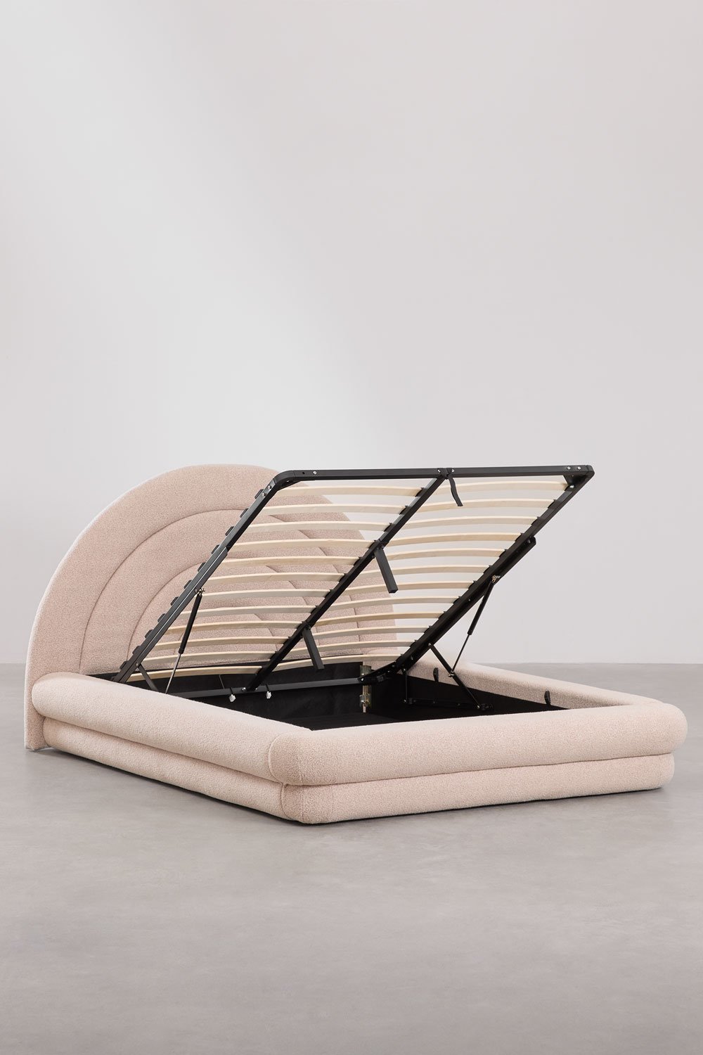 Cama con canapé abatible en tela bouclé Borzensi  , imagen de galería 2