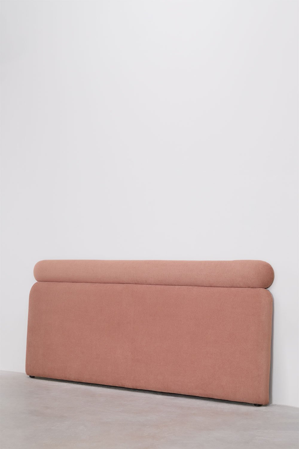 Cabecero para cama de 90cm en tela rosa cuarzo Cirene, imagen de galería 2