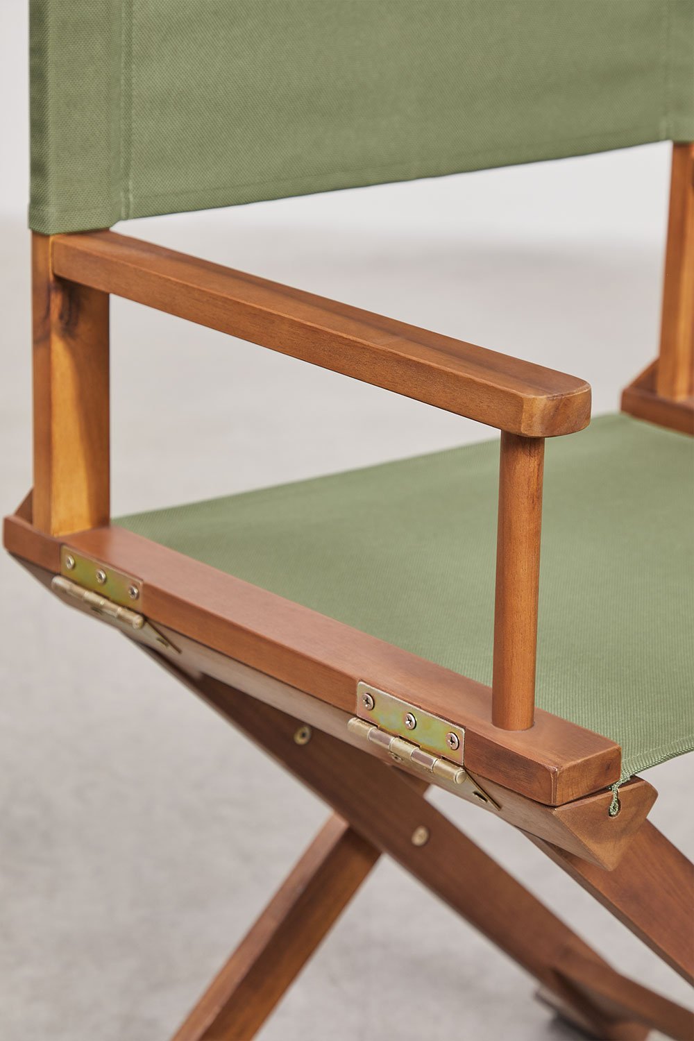 Silla de director plegable de jardín en madera de acacia Ridley, imagen de galería 5