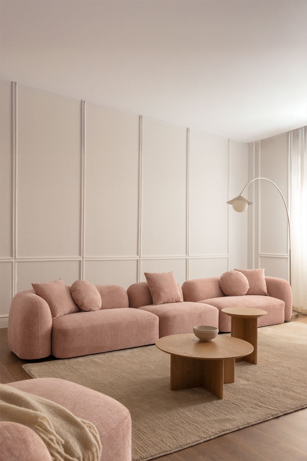 Sofá modular de 2 piezas en chenilla Coco   , imagen de galería 1