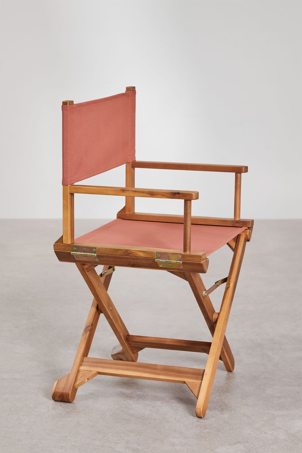 Silla de director plegable de jardín en madera Ridley, imagen de galería 2