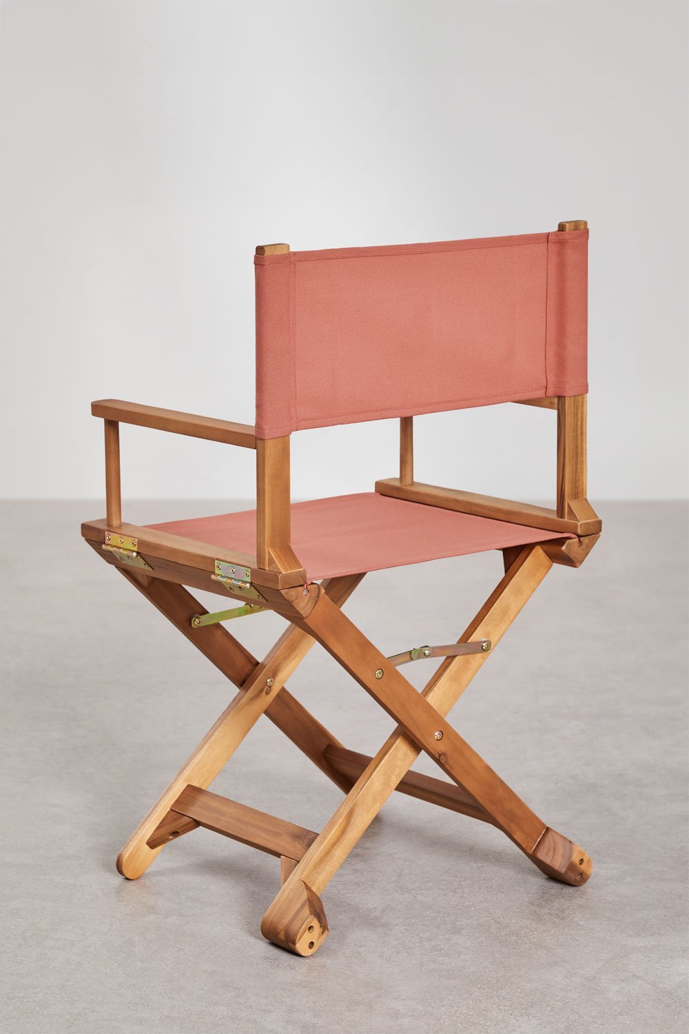 Silla de director plegable de jardín en madera de acacia Ridley, imagen de galería 5