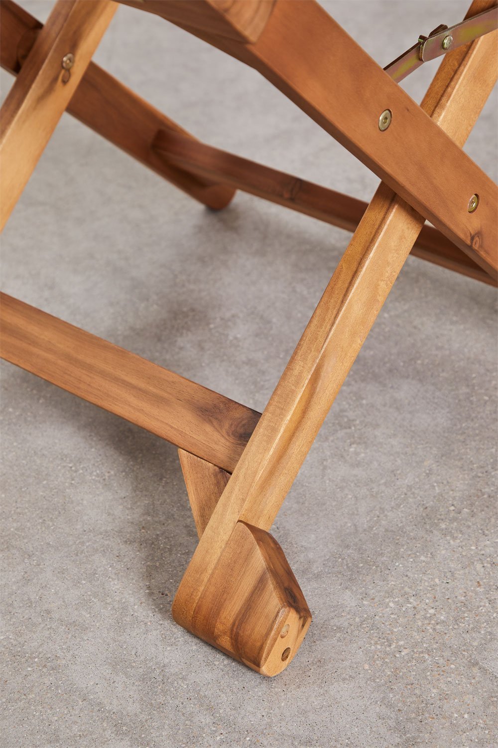 Silla de director plegable de jardín en madera de acacia Ridley, imagen de galería 7