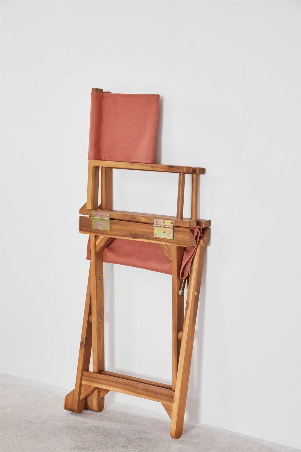 Silla de director plegable de jardín en madera de acacia Ridley, imagen de galería 8