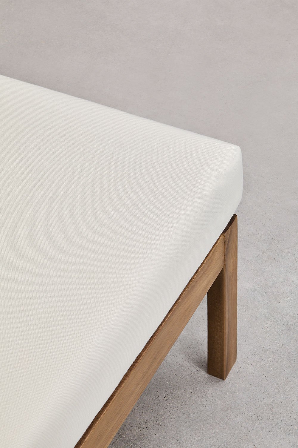 Sofá modular de jardín de 2 piezas con reposabrazos en madera de acacia Branson   , imagen de galería 6