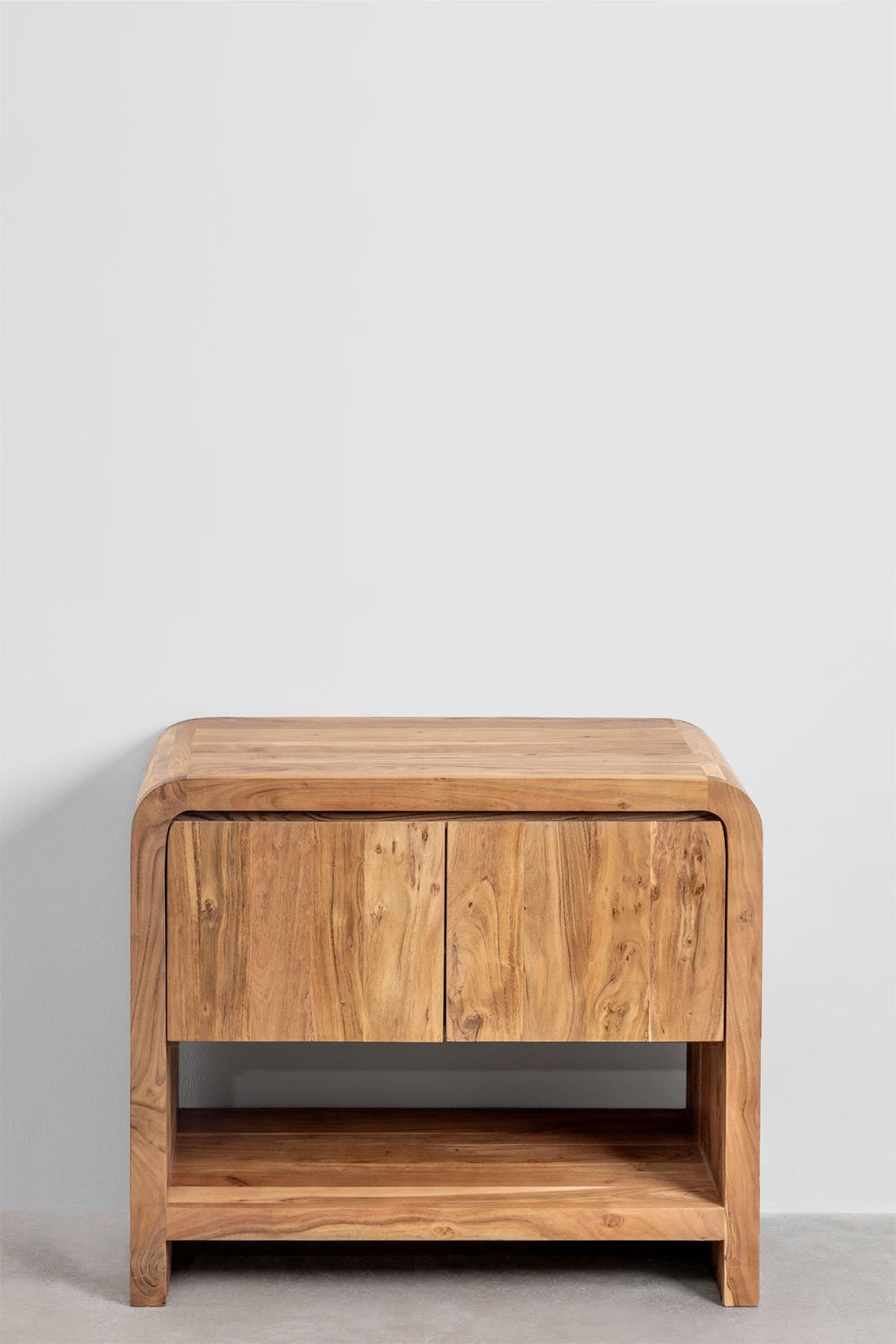 Conjunto de mueble de baño en madera de acacia Vacry, imagen de galería 1