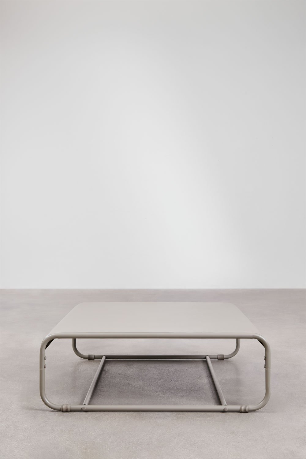 Mesa de centro para jardín rectangular 105x100 cm en acero Oporto, imagen de galería 2