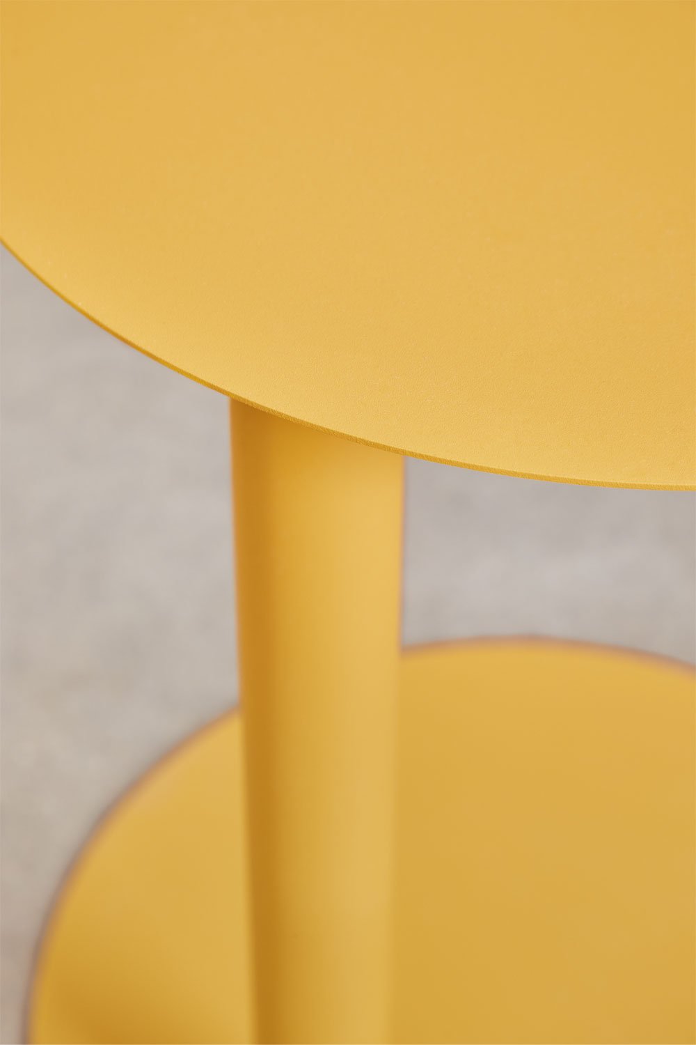 Mesa auxiliar redonda Ø40 cm en acero inoxidable Yannik, imagen de galería 4