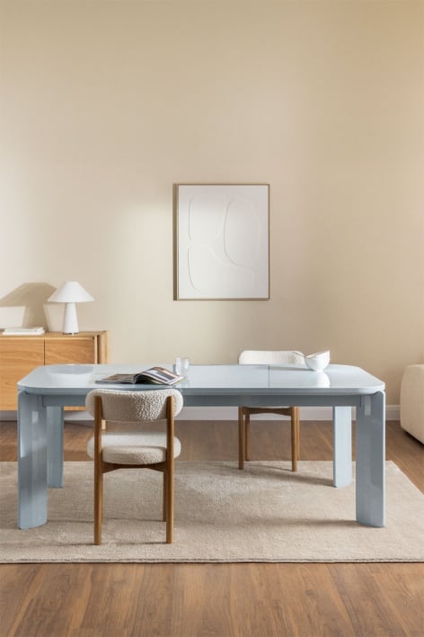 Mesa de comedor rectangular 200x100 cm en MDF Ginebra