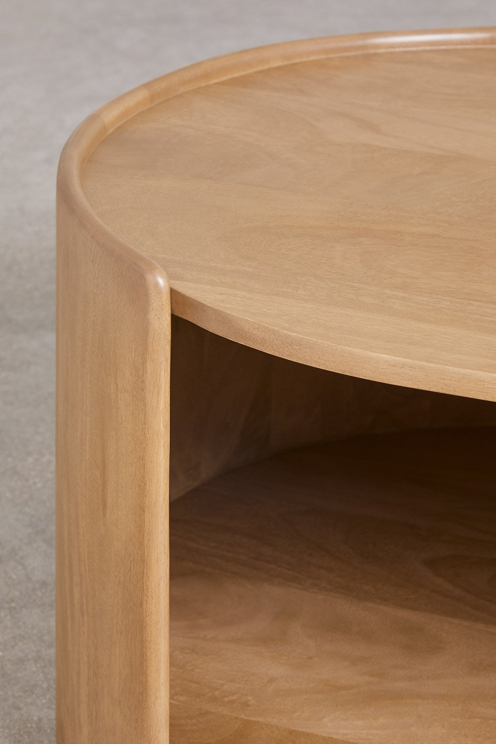 Mesa de centro ovalada 110x60 cm en madera de mango Sidney , imagen de galería 7