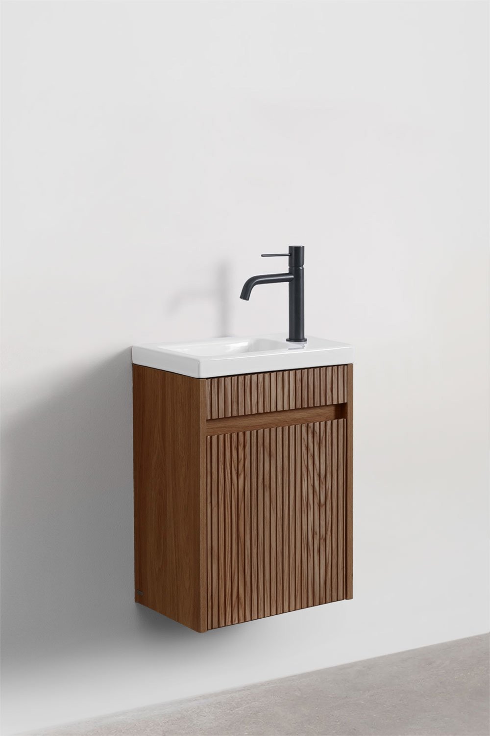 Conjunto de mueble de baño madera con lavabo integrado Narek , imagen de galería 2