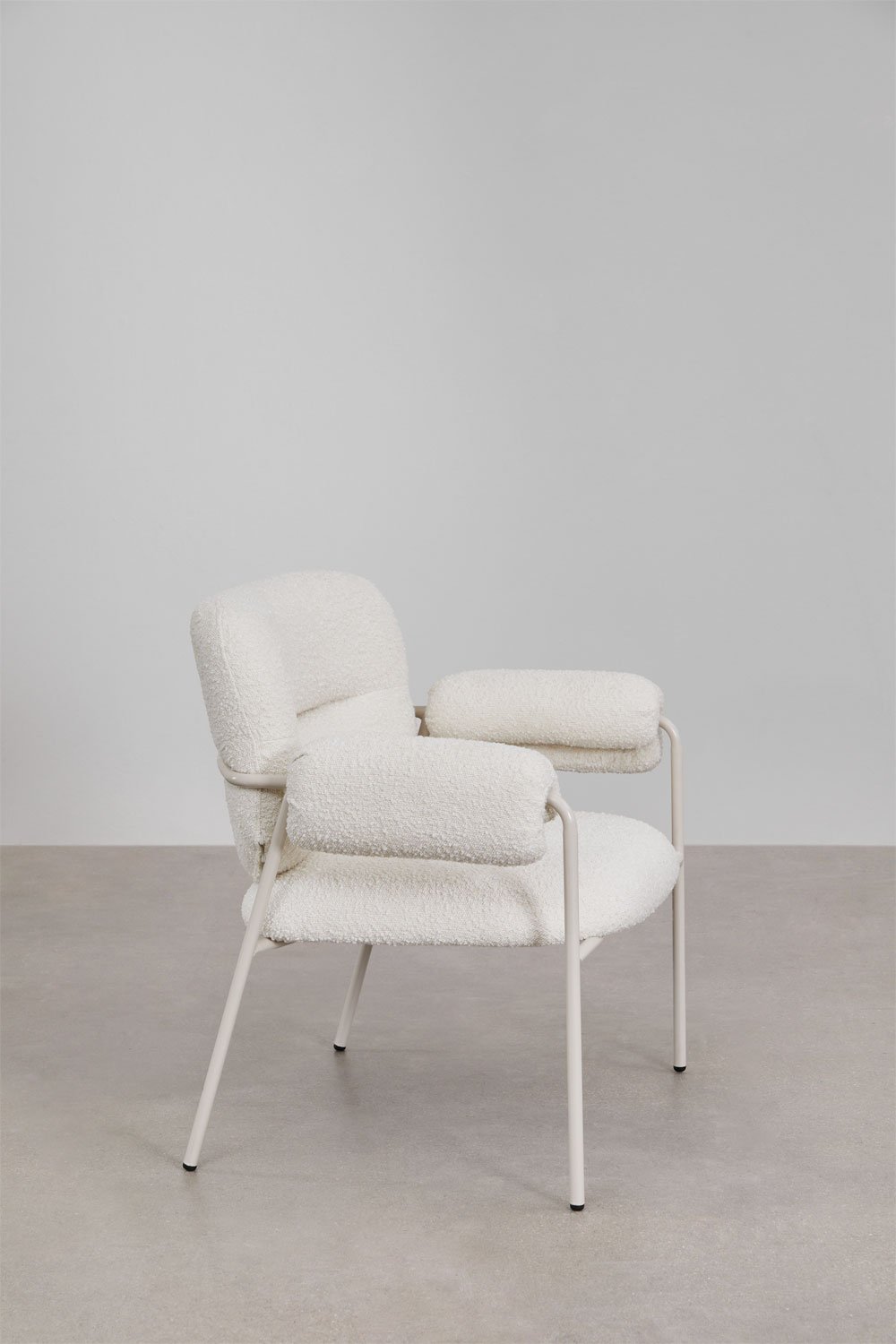 Sillón en tela bouclé Hanko, imagen de galería 5