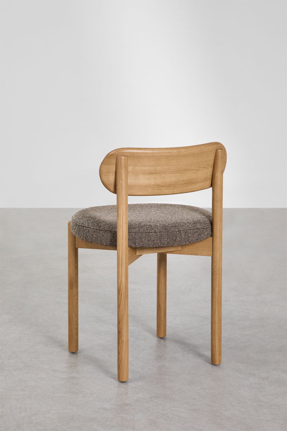 Pack de 2 sillas de comedor en madera de roble tapizadas Bianca, imagen de galer&iacute;a 5