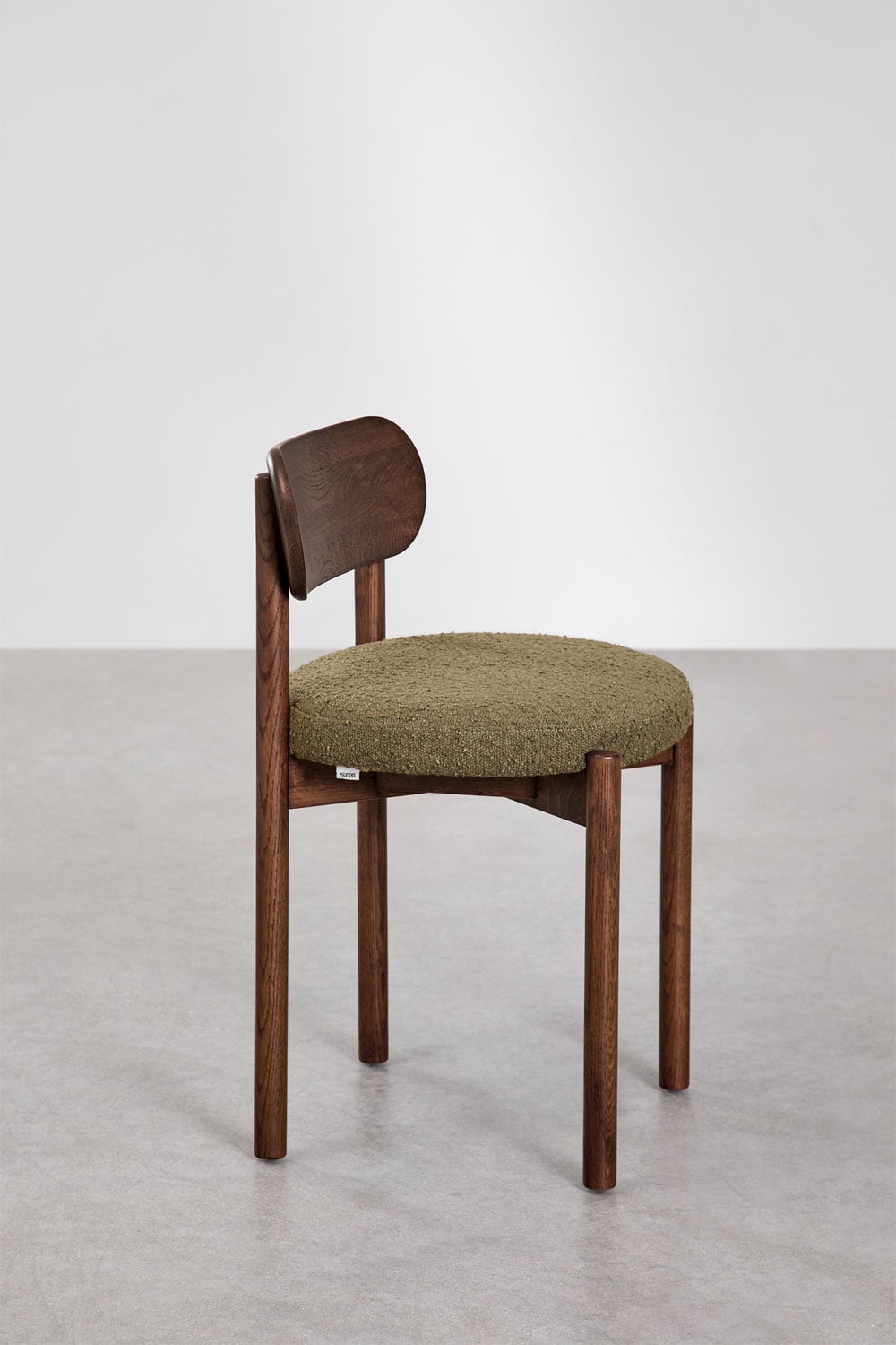 Pack de 2 sillas de comedor en madera de roble tapizadas Bianca, imagen de galer&iacute;a 4