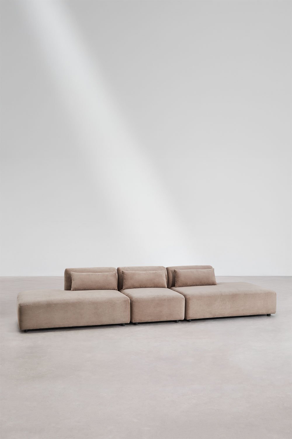 Sofá modular de 3 piezas con doble diván Fogler, imagen de galería 3