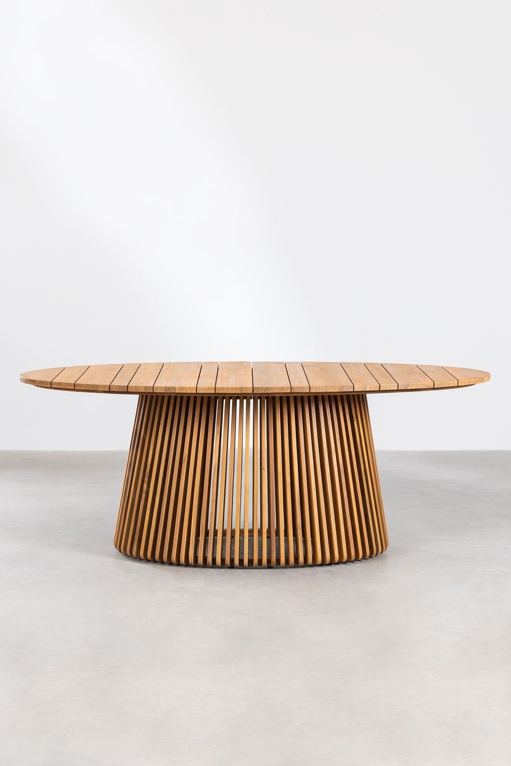 Mesa de jardín ovalada 200x110 cm en madera de acacia Mura      , imagen de galería 4