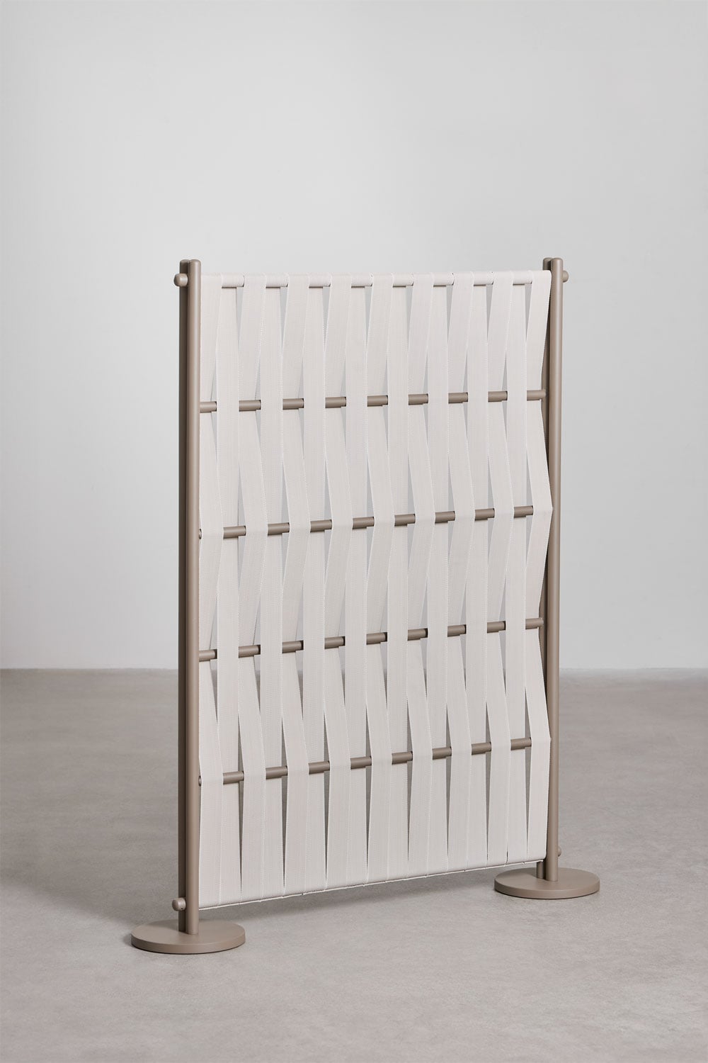 Pack de 2 biombos para jardín en aluminio y cuerda Tunas, imagen de galer&iacute;a 3