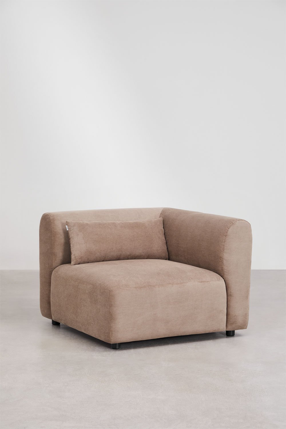 Sofá modular chaise longue derecho de 6 piezas con puff Fogler, imagen de galer&iacute;a 6