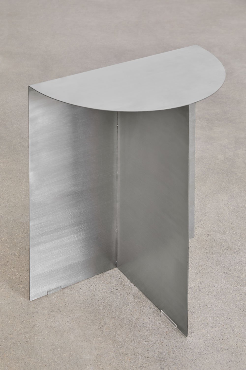 Mesa auxiliar 40x20 cm en acero inoxidable Nadina, imagen de galería 5