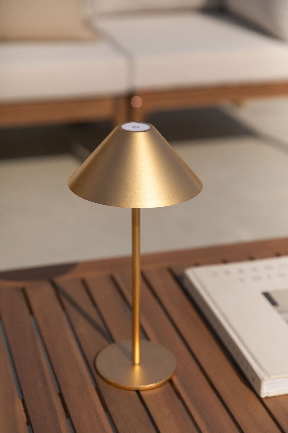 Lámpara de mesa LED inalámbrica para exterior Nebida, imagen de galería 1