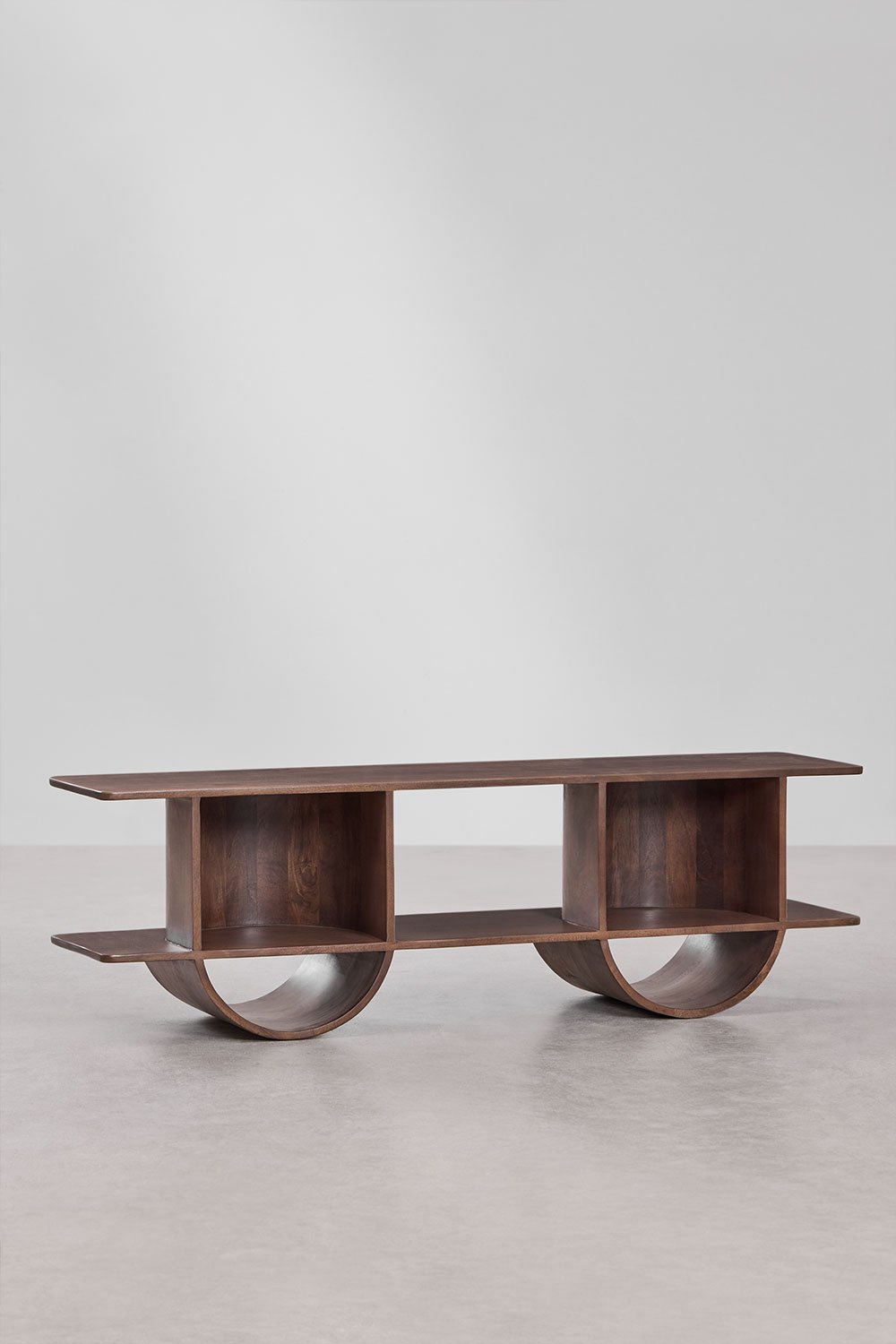 Mueble TV 150x35 cm en madera Flin, imagen de galería 2