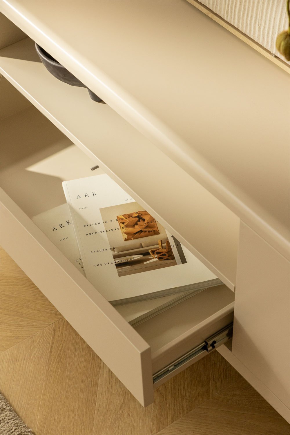 Mueble TV en acero Michigan, imagen de galería 3