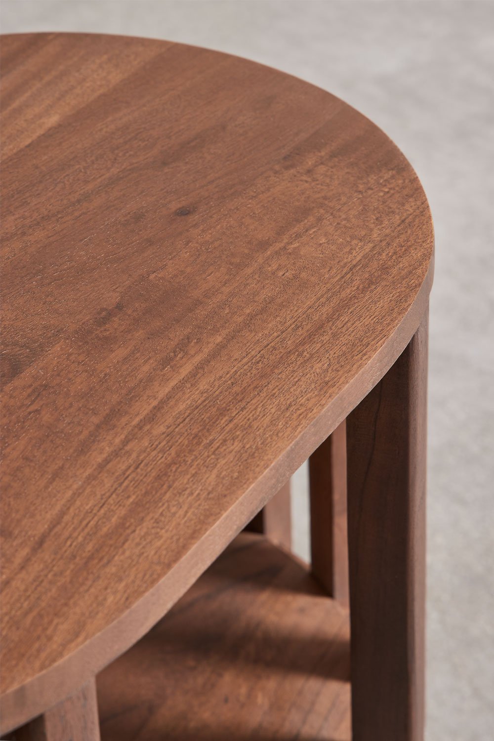 Mesita de noche 50x35 cm en madera de acacia Dragor , imagen de galería 6