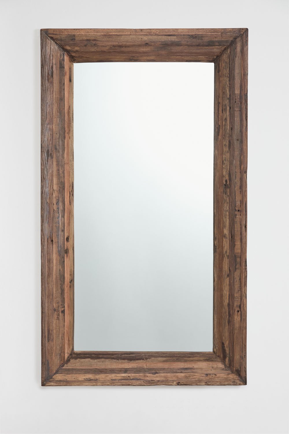 Espejo de pared rectangular en madera reciclada Juvira, imagen de galería 3