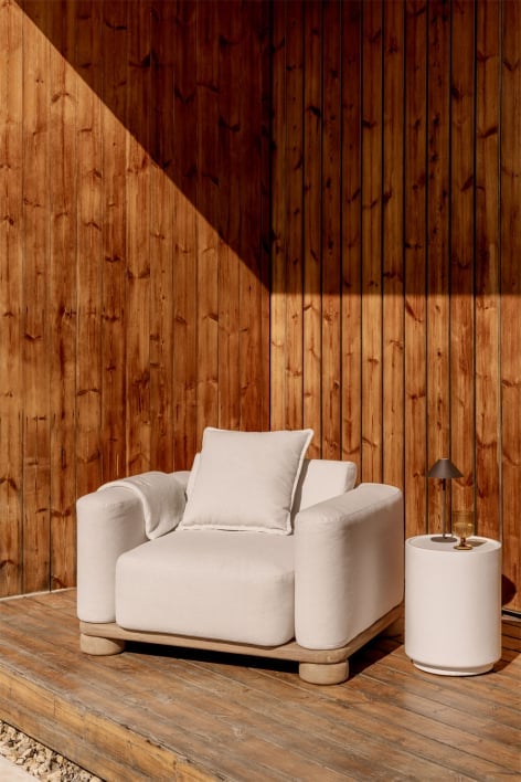 Sillón de jardín en madera de acacia Ioanis