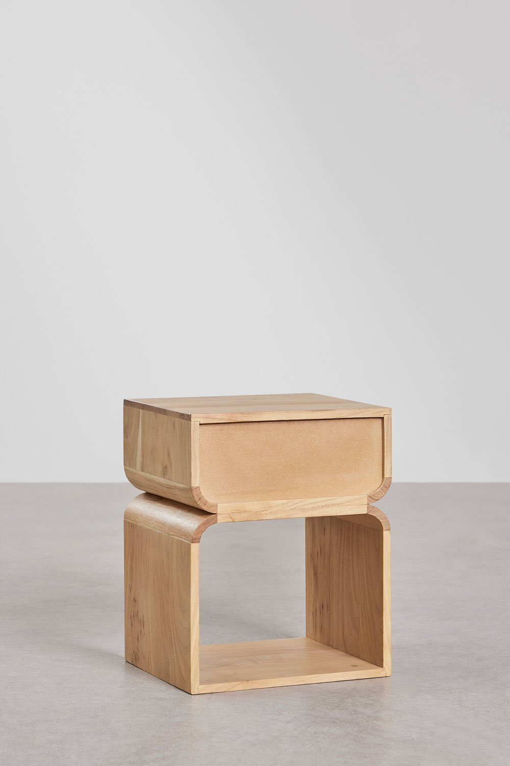 Pack de 2 mesitas de noche rectangulares 40x35 cm en madera Ferni, imagen de galer&iacute;a 5