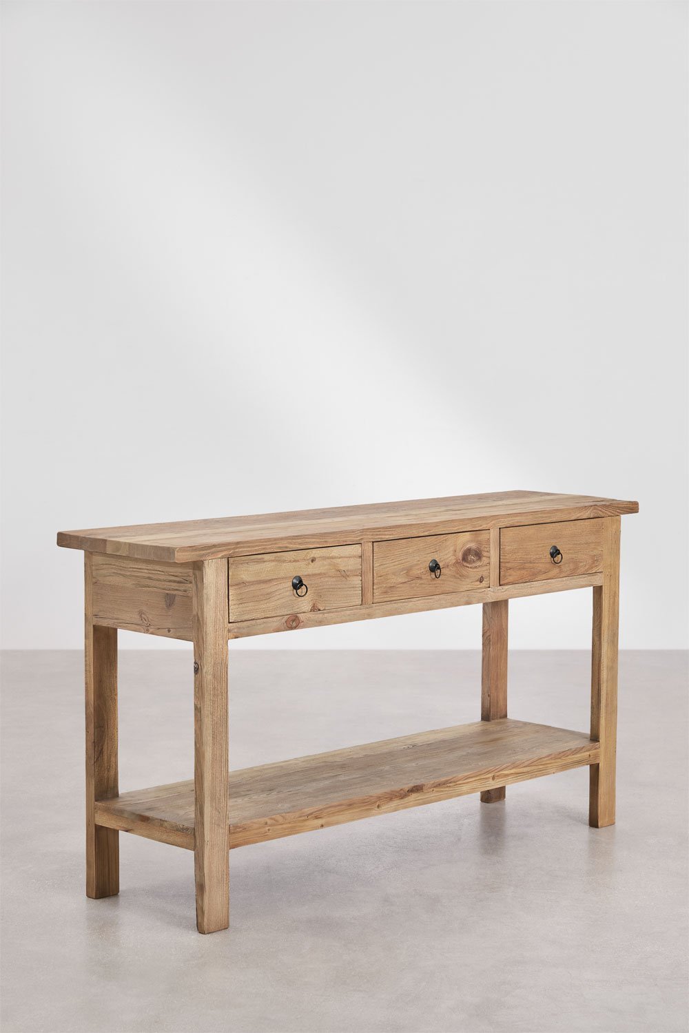 Consola recibidor 170x45 cm en madera reciclada Kirena, imagen de galería 3