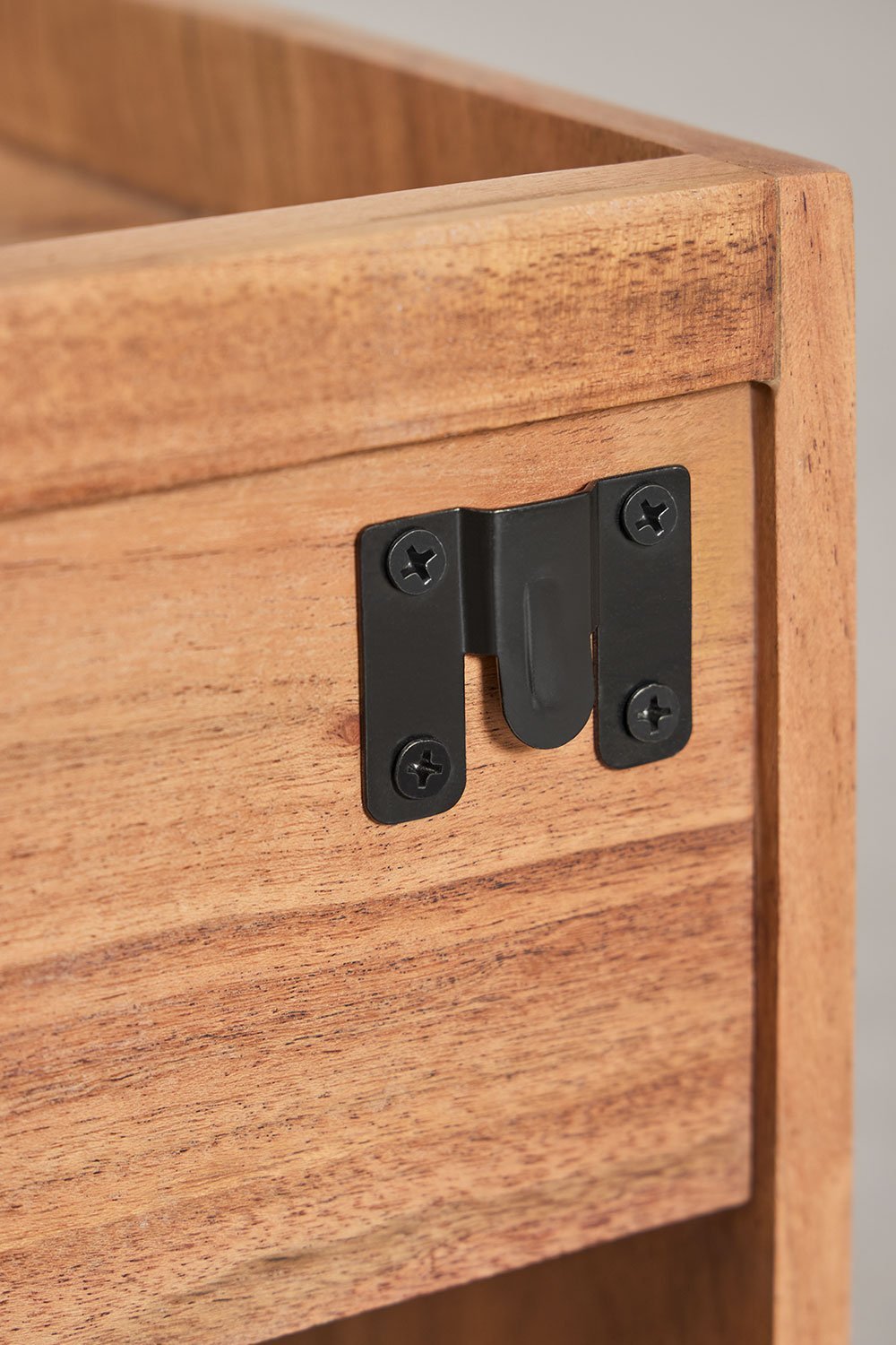 Pack de 2 mesitas de noche cuadradas 35x35 cm en madera de acacia Berigem, imagen de galer&iacute;a 8