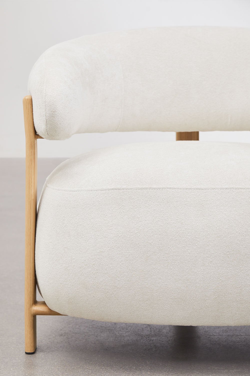 Pack de 2 sillones en tela chenilla y hierro Jolie, imagen de galería 4