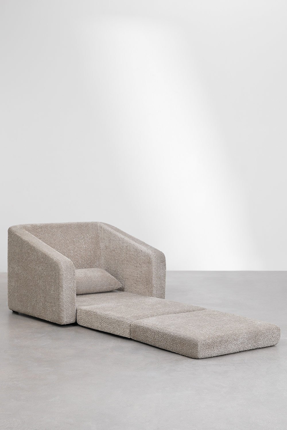 Sillón cama en tela bouclé Dalila, imagen de galería 2