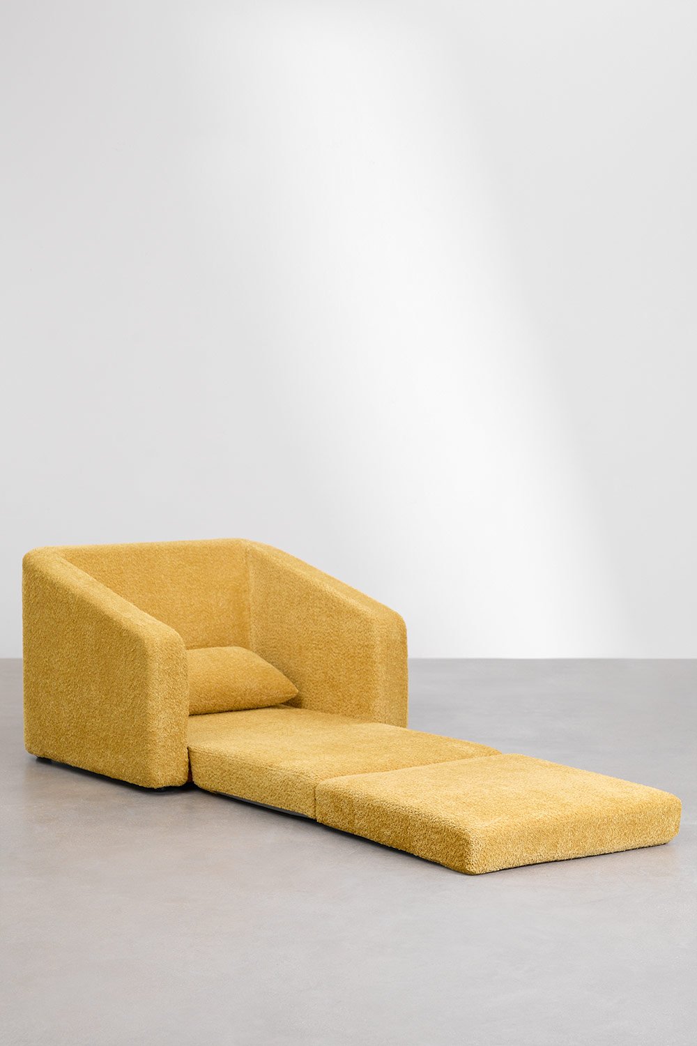 Pack de 2 sillones cama en tela bouclé Dalila, imagen de galer&iacute;a 5