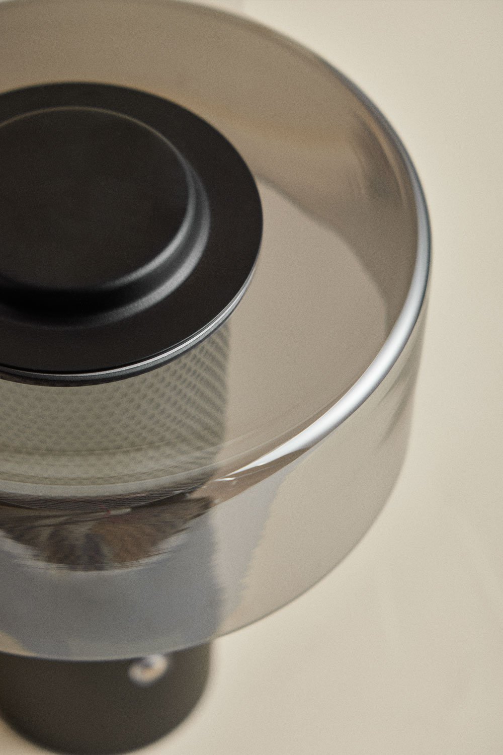 Lámpara de mesa LED inalámbrica en cristal y acero Elfriede , imagen de galería 5