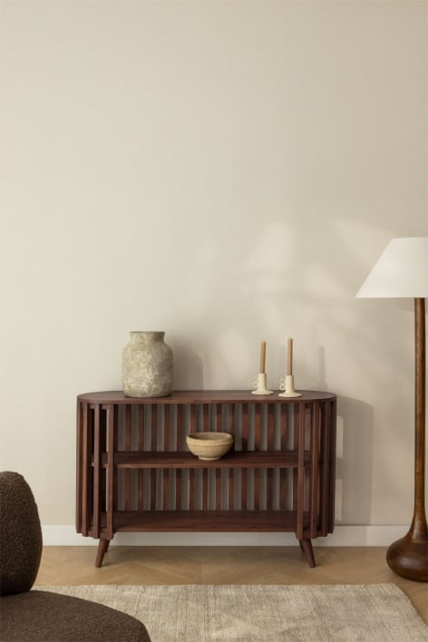 Aparador 120x35 cm en madera de acacia Dragor
