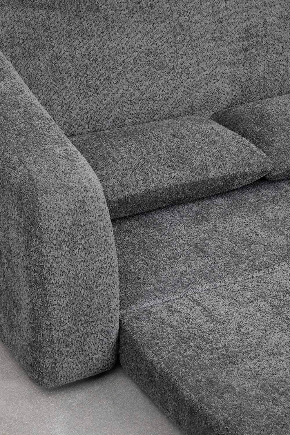 Sofá cama de 2 plazas en tela bouclé Dalila, imagen de galería 11