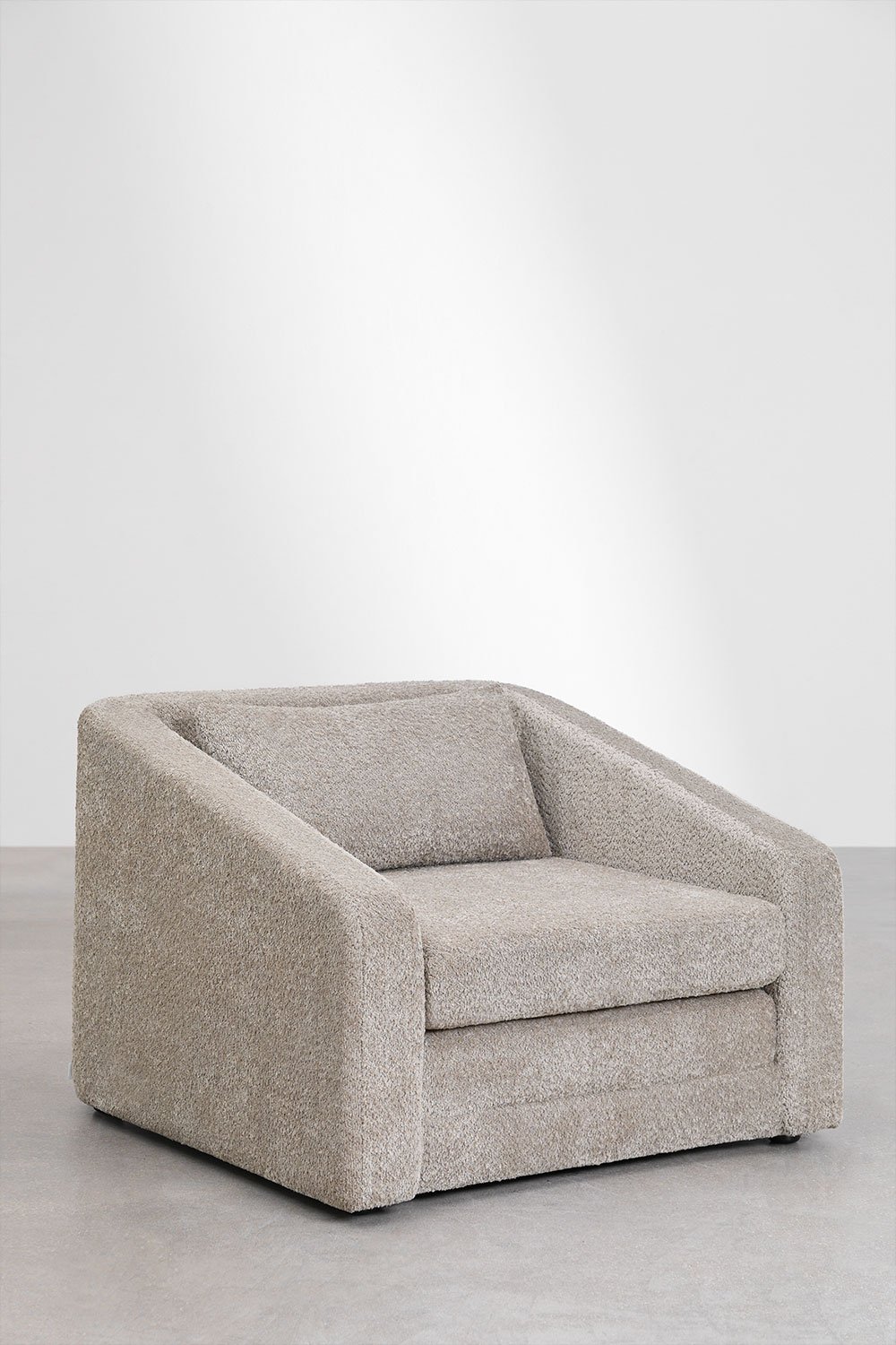 Sillón cama en tela bouclé Dalila, imagen de galería 1