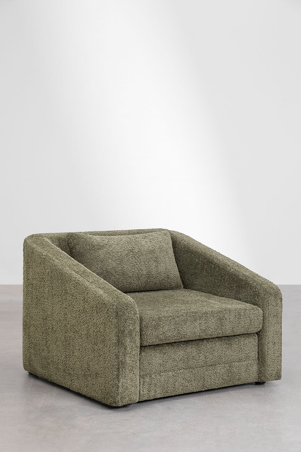 Sillón cama en tela bouclé Dalila, imagen de galería 1